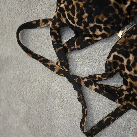 Leopard Print One-Piece Swimsuit - Picture 3 of 13